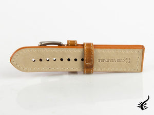 Glycine, Bracelet en cuir, 22mm, Marron, LB7BHAIR-22
