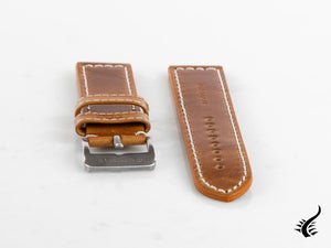 Glycine, Bracelet en cuir, 22mm, Marron, LB7BHAIR-22