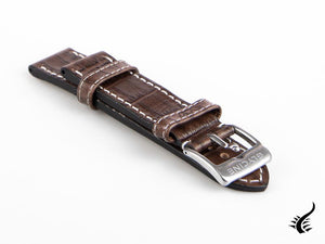 Glycine, Bracelet en cuir, 22mm, Marsala, LBK7BF-22