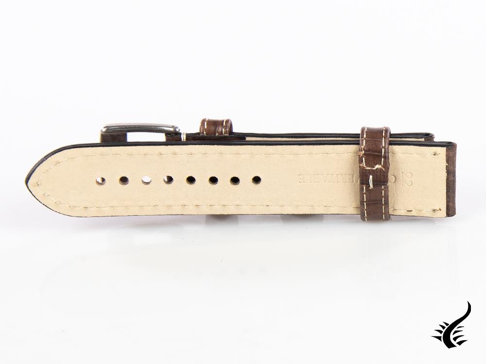 Glycine, Bracelet en cuir, 22mm, Marsala, LBK7BF-22