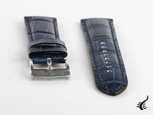 Glycine, Bracelet en cuir, 24mm, Bleu, LBK8-24