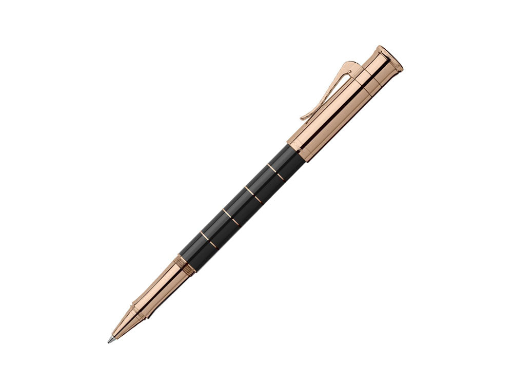 Roller Graf von Faber-Castell Anello Rose Gold, Résine, Noir, 145684
