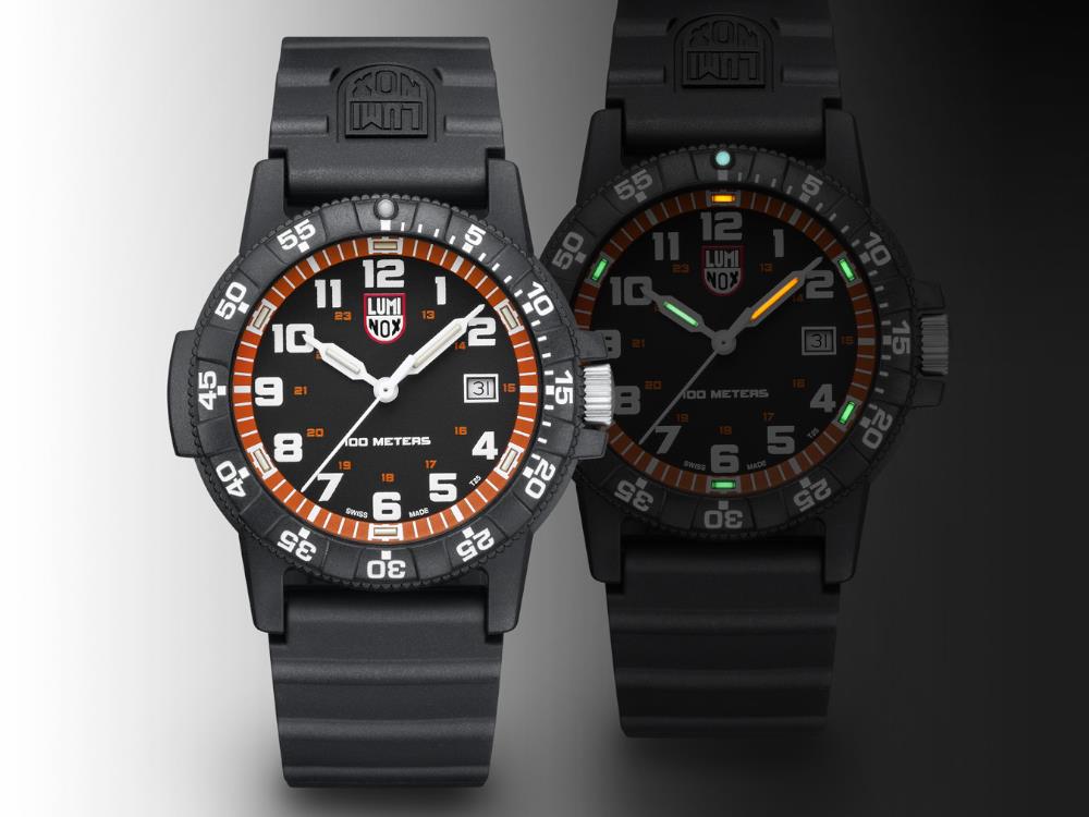 Montre à Quartz Luminox Sea Turtle, Orange, CARBONOX™, 44 mm, XS.0329.1