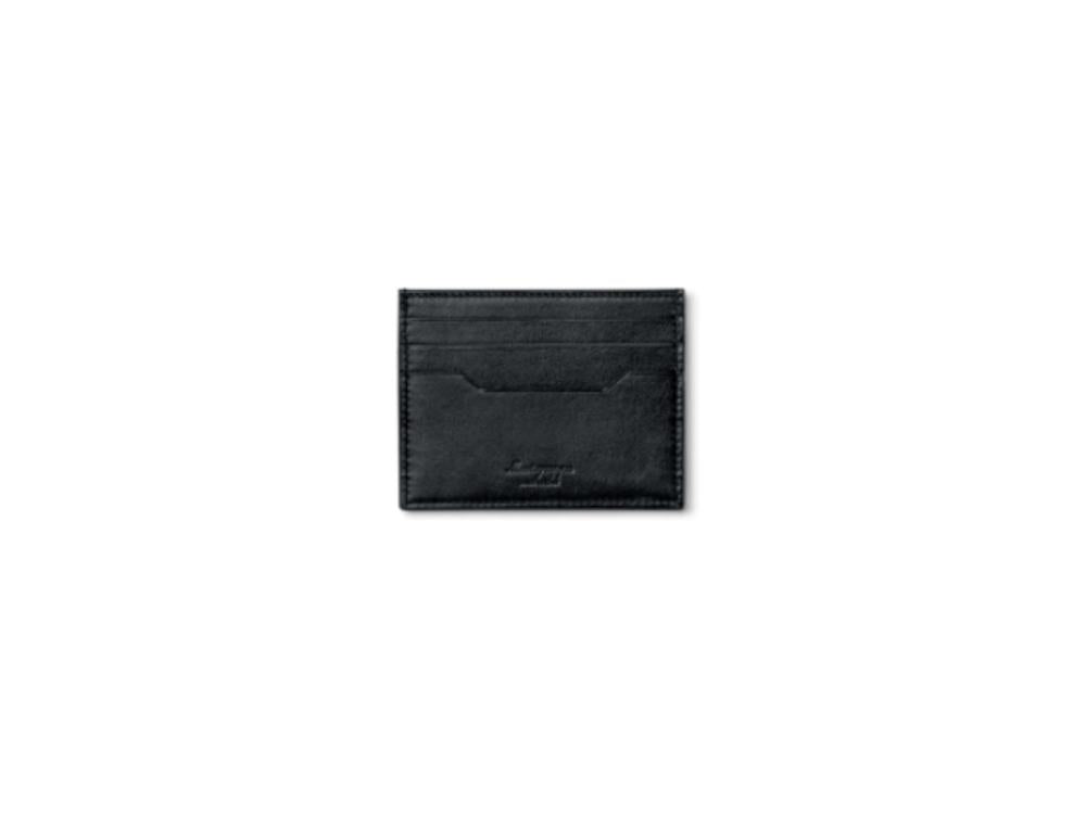 Porte-cartes Card Caddy Montegrappa Signet Series, Cuir, Noir, IC00CC00