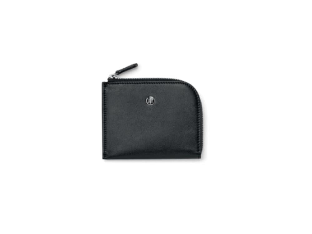 Portefeuille Coin Purse Montegrappa Signet Series, Noir, Cuir, IC00CN00
