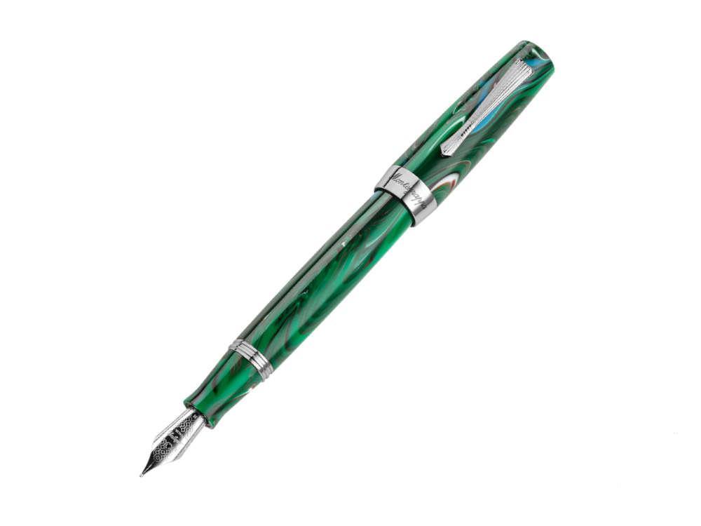 Stylo Plume Montegrappa Elmo 02 Cortina, Acier Inoxydable, ISE2R-AG
