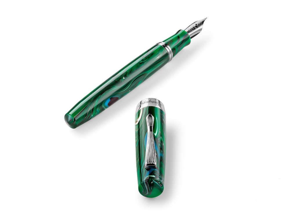 Stylo Plume Montegrappa Elmo 02 Cortina, Acier Inoxydable, ISE2R-AG