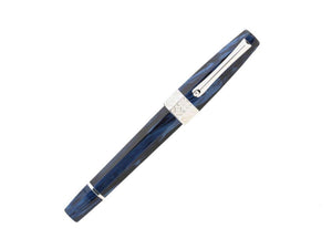 Roller Montegrappa Extra Otto Dark Blue, Celluloïd, Attributs Argent, ISE8TRCD