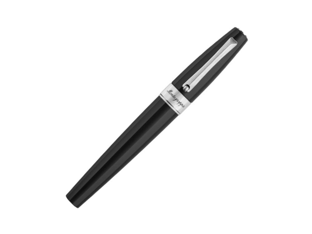 Stylo Plume Montegrappa Magnifica, Résine, Acier, Noir, ISNGR-AC