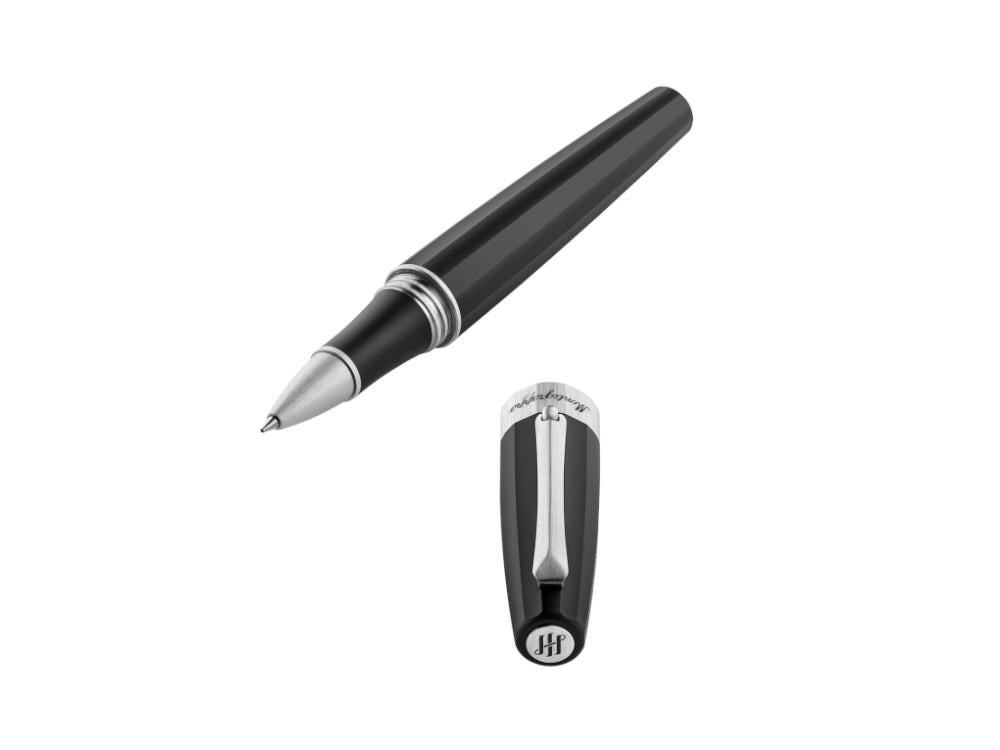 Roller Montegrappa Magnifica, Résine Noire, ISNGRRAC
