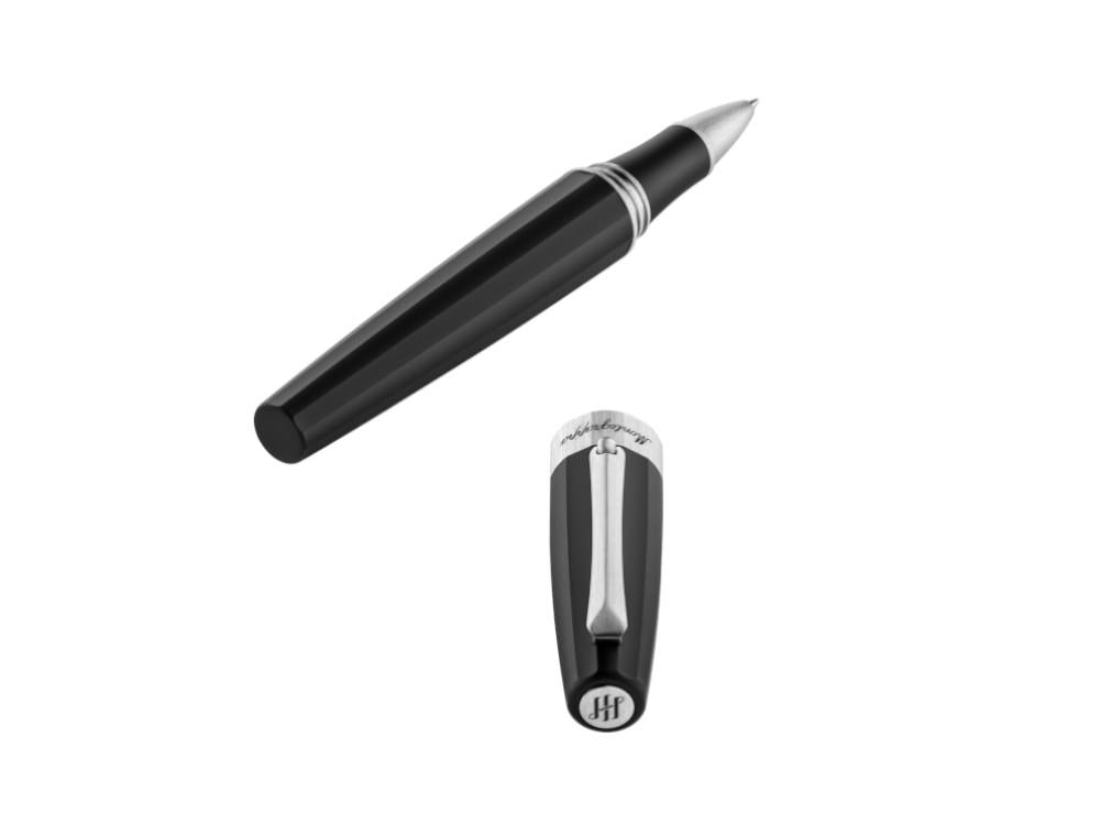 Roller Montegrappa Magnifica, Résine Noire, ISNGRRAC