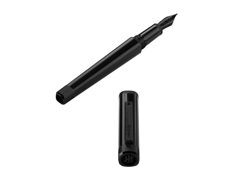 Stylo Plume Montegrappa Quattro, Ultra Black, Or 14k, Noir, ISZ4I-4C