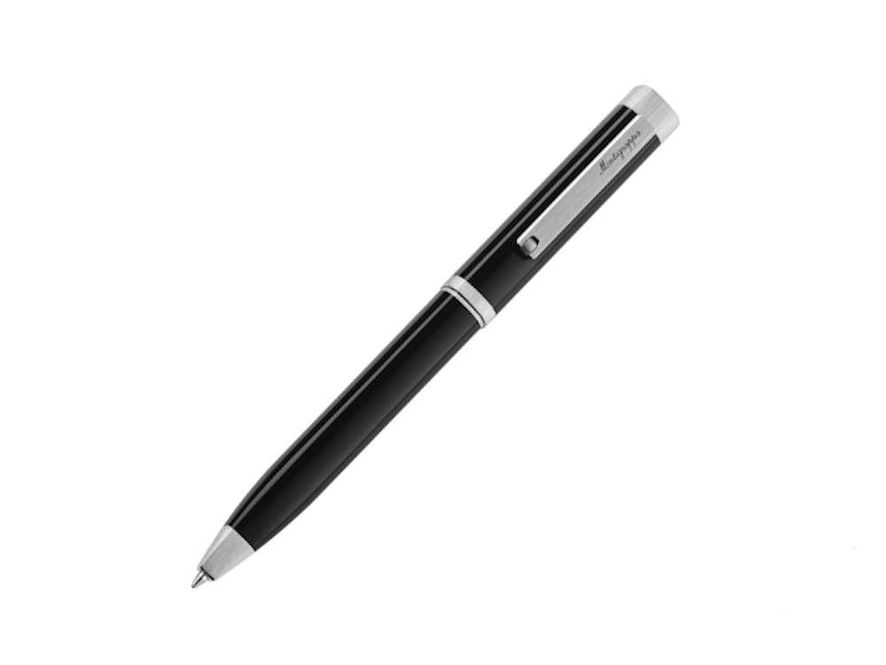 Stylo bille Montegrappa Quattro, Attributs Palladium, Noir, ISZ4IBIP