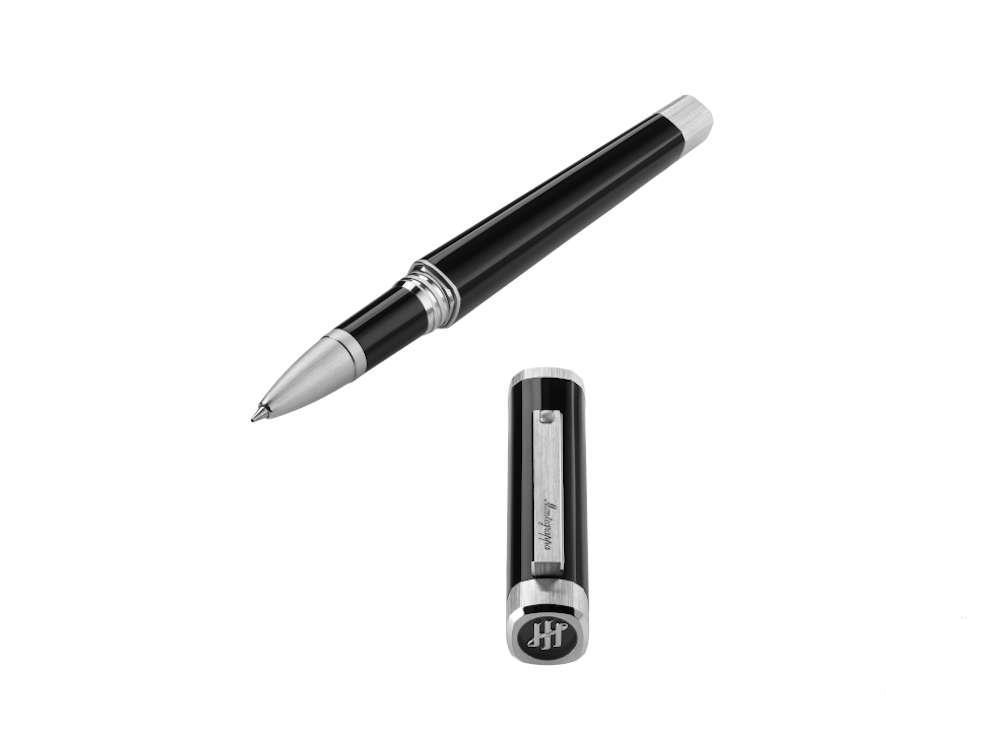 Roller Montegrappa Quattro, Attributs Palladium, Noir, ISZ4IRIP