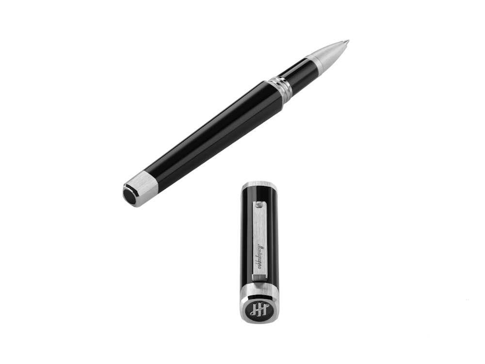 Roller Montegrappa Quattro, Attributs Palladium, Noir, ISZ4IRIP