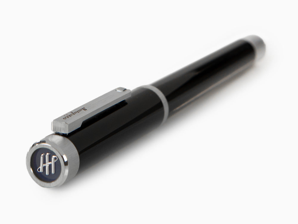 Roller Montegrappa Zero, Résine Noire, Palladium IP, ISZEIRIP