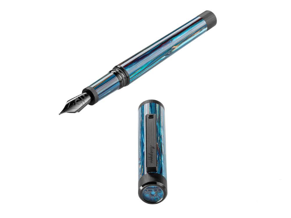 Stylo Plume Montegrappa Zero Zodiac Libra, 14K, Ed. Limitée, ISZEZ-4C-B8