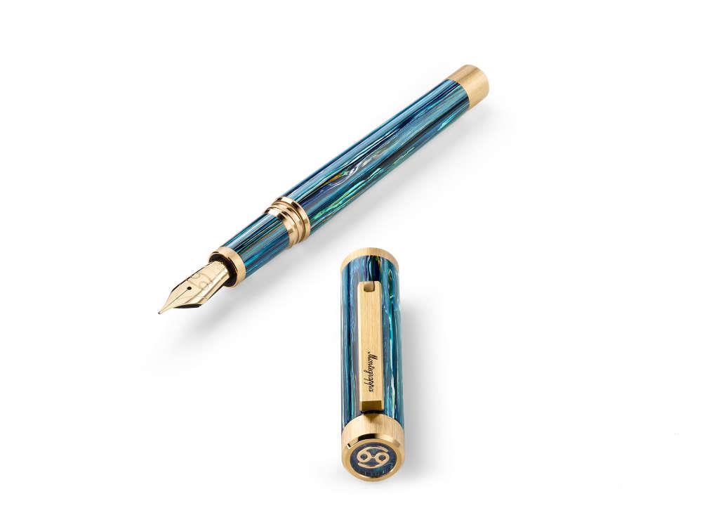 Stylo Plume Montegrappa Zero Zodiac Cancer,14K, LE, ISZEZ-4Y-G9