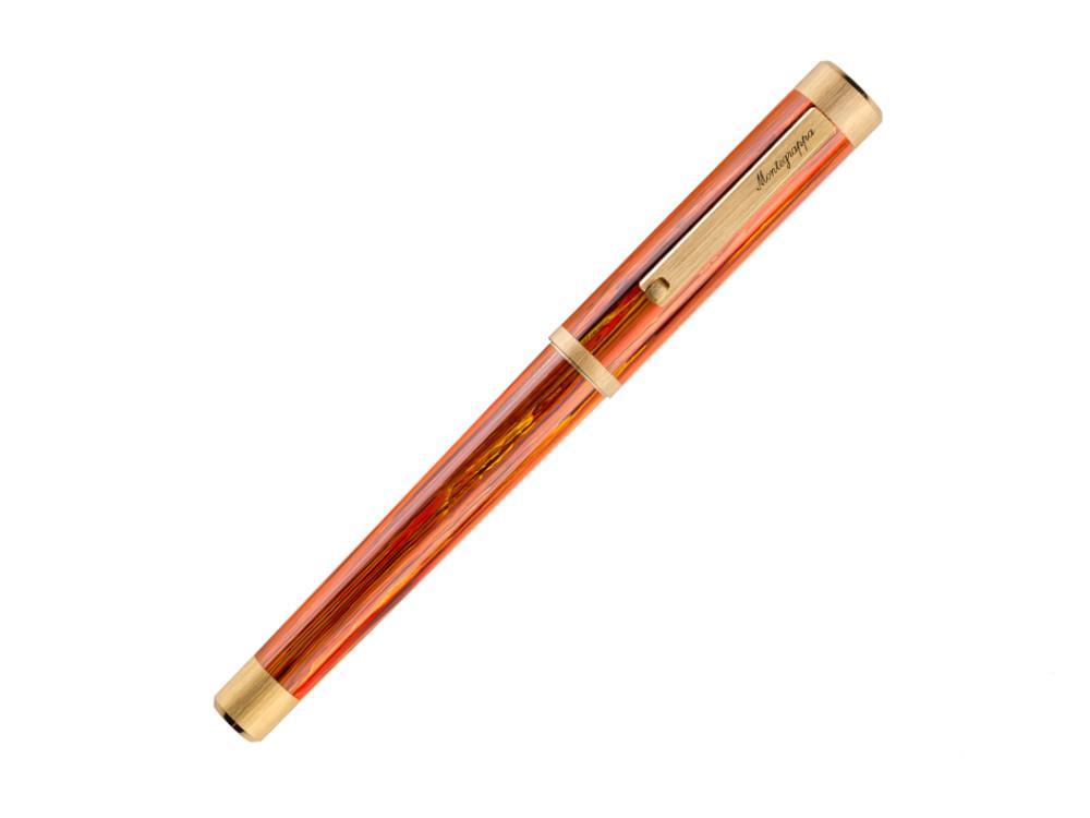 Stylo Plume Montegrappa Zero Zodiac Leo, Acier, ISZEZ-IY-O2