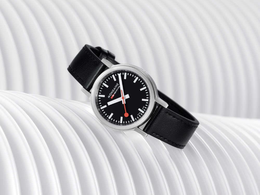 Montre à Quartz Mondaine SBB Stop2go, Noir, 34 mm, 3 atm, MST.34020.LBV.SET