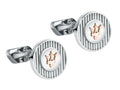 Boutons de Manchette Maserati Gioielli, Acier, Argent, Poli, JM121ATK14