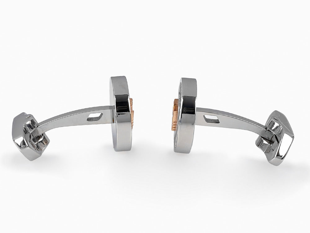 Boutons de Manchette Maserati Gioielli, Acier, Argent, Poli, JM121ATK14