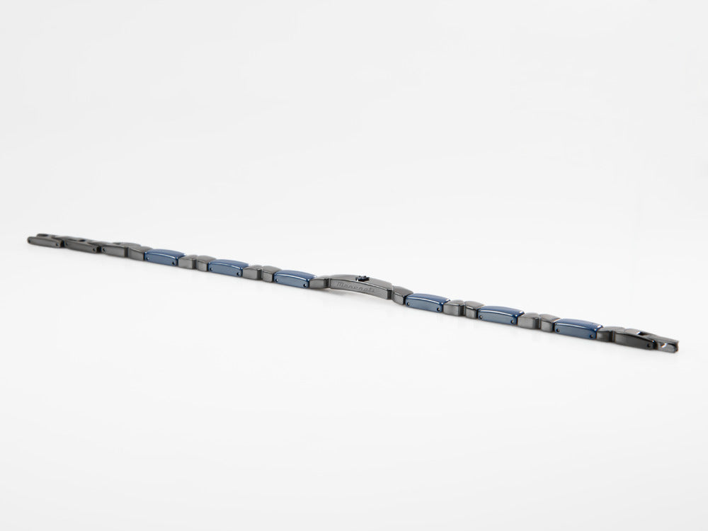 Bracelet Maserati Gioielli, Acier inoxidable, Noir et bleu, JM221ATZ01