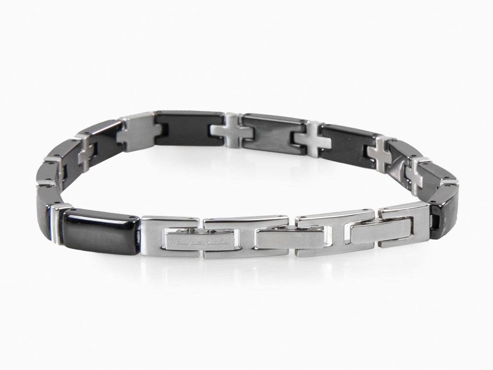 Bracelet Maserati Gioielli, Acier inoxidable, Noir, JM221ATZ04