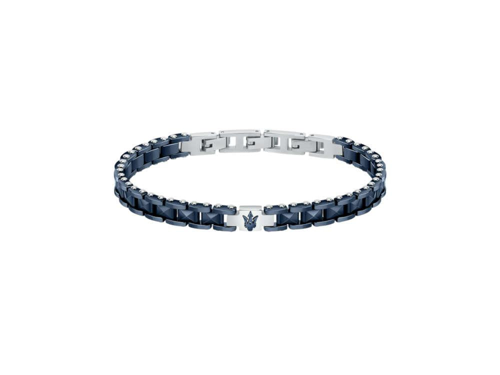 Bracelet Maserati Gioielli, Acier inoxidable, Bleu, PVD, JM422ATZ14