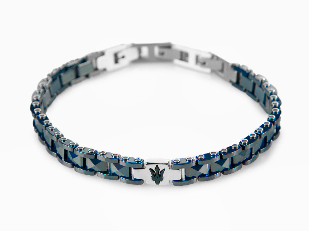 Bracelet Maserati Gioielli, Acier inoxidable, Bleu, PVD, JM422ATZ14