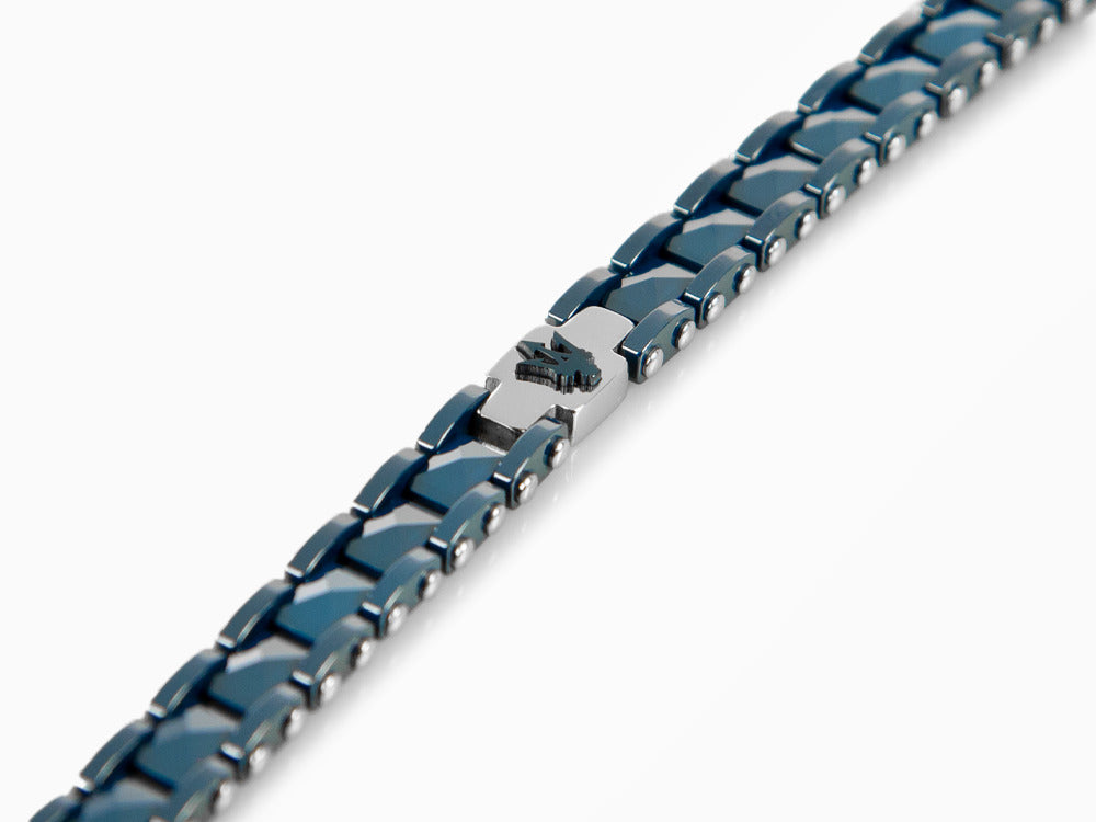 Bracelet Maserati Gioielli, Acier inoxidable, Bleu, PVD, JM422ATZ14
