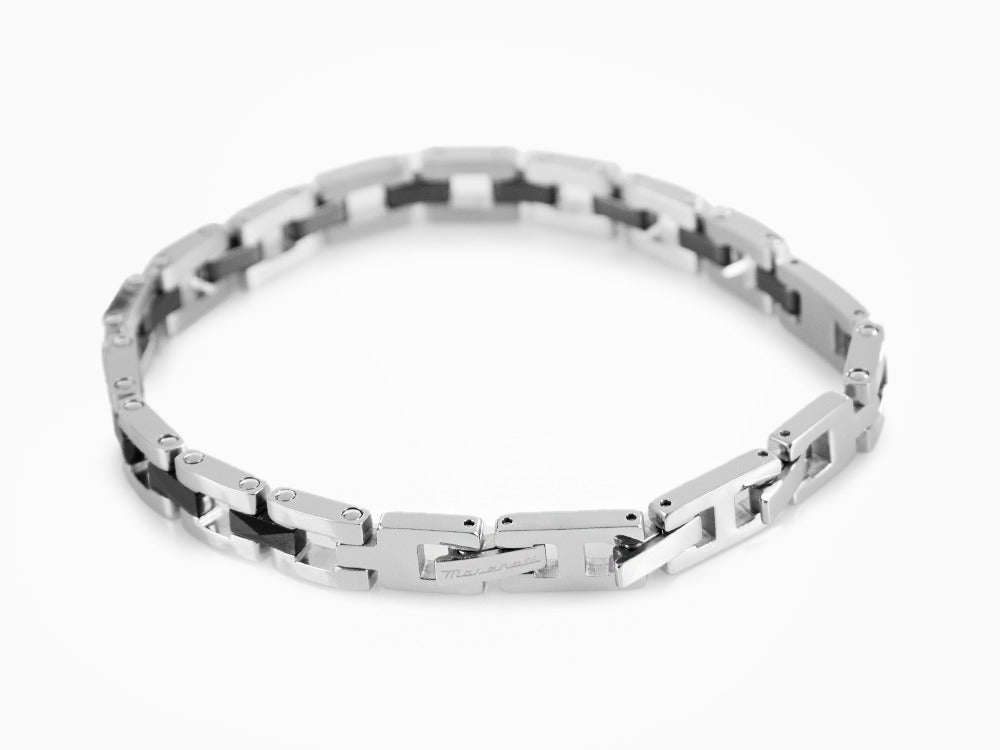 Bracelet Maserati Gioielli, Acier inoxidable, Argent, PVD, JM422ATZ16
