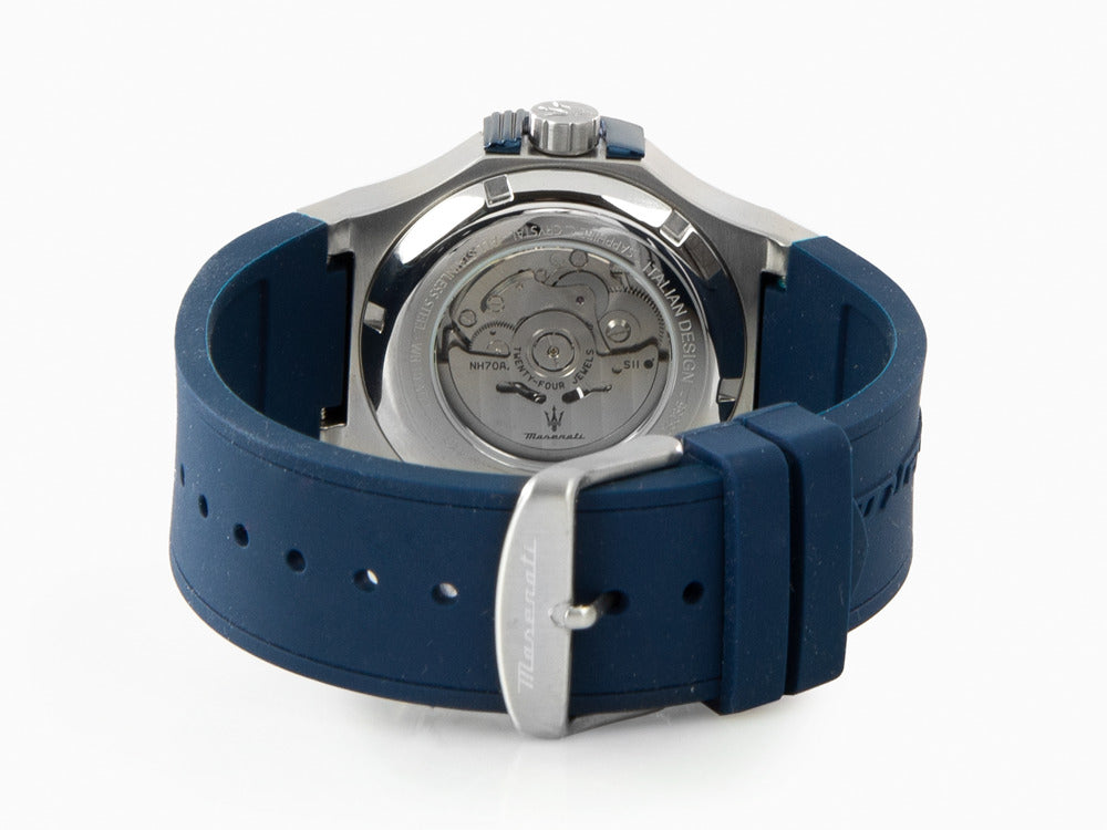 Montre Automatique Maserati Potenza, Bleu, 40 mm, Verre de saphir, R8821108035
