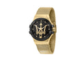 Montre à Quartz Maserati Potenza, Noir, 42 mm, Verre minéral, R8853108006