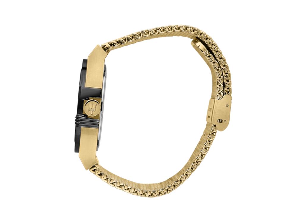 Montre à Quartz Maserati Potenza, Noir, 42 mm, Verre minéral, R8853108006