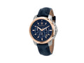 Montre à Quartz Maserati Successo, PVD Or Rose, Bleu, 44 mm, R8871621015