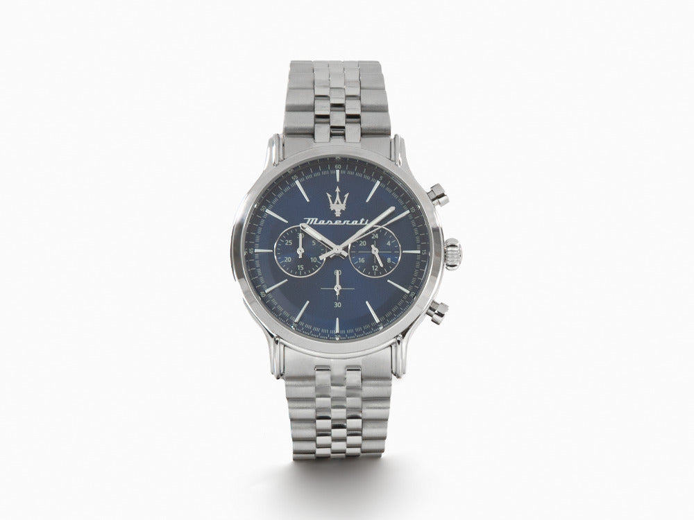 Montre à Quartz Maserati Epoca, Bleu, 42 mm, Verre minéral, R8873618024