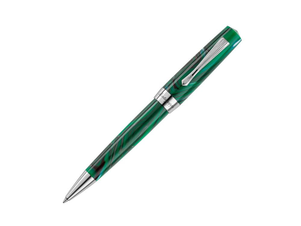 Stylo bille Montegrappa Elmo 02 Cortina, Noire, Acier Inoxydable, ISE2RBAG,
