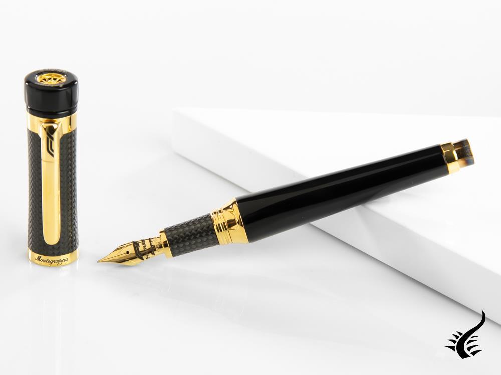 Stylo Plume Montegrappa F1 Speed Podium, Noir, Edition Limitée, ISS1L-BC