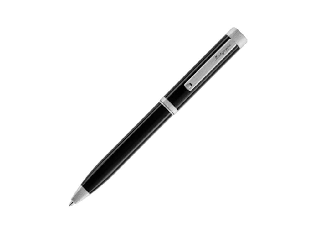 Stylo bille Montegrappa Quattro, Attributs Palladium, Noir, ISZ4IBIP