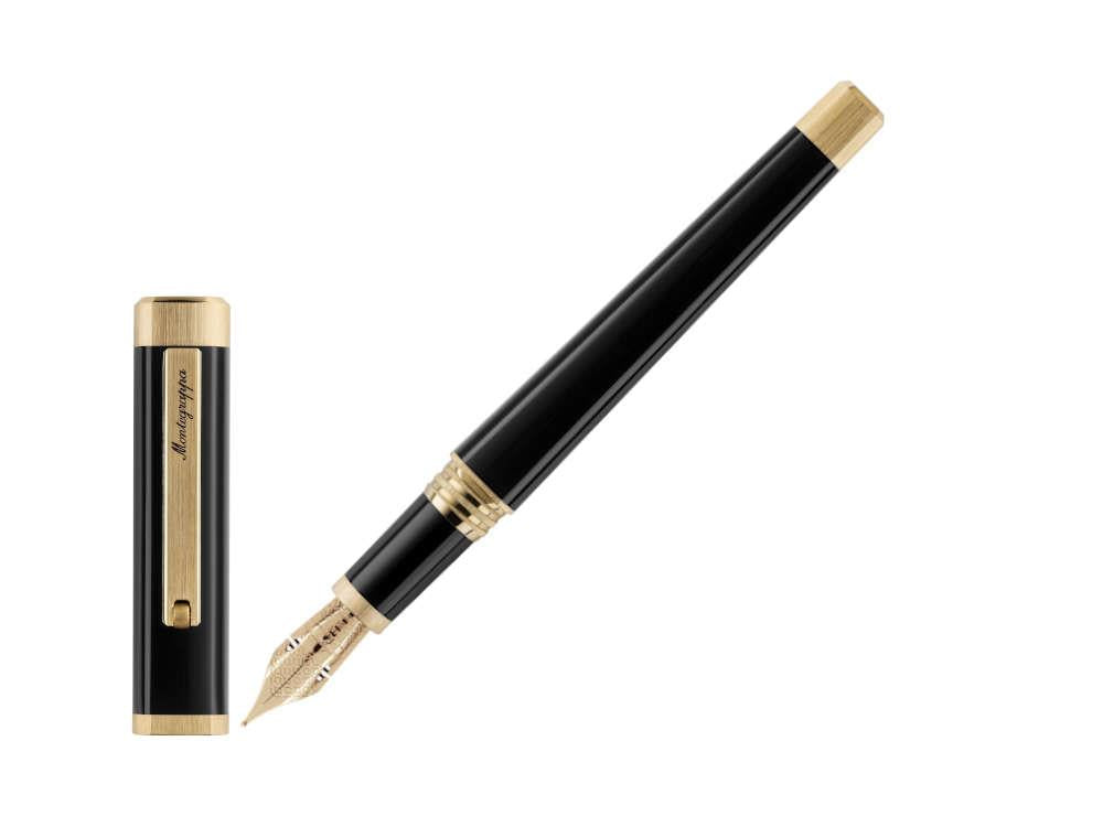 Stylo Plume Montegrappa Quattro, Plaqué or, Or 14k, IZSZ4I-XY