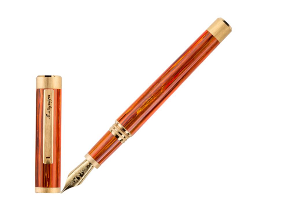 Stylo Plume Montegrappa Zero Zodiac Leo, Acier, ISZEZ-IY-O2