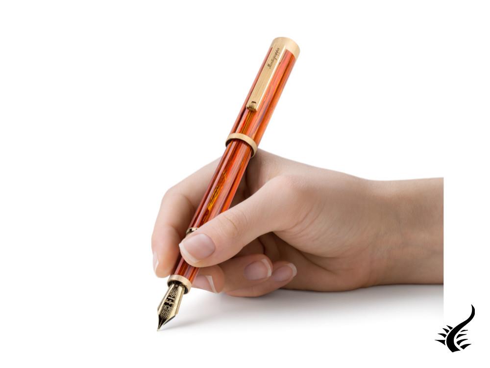 Stylo Plume Montegrappa Zero Zodiac Leo, Acier, ISZEZ-IY-O2