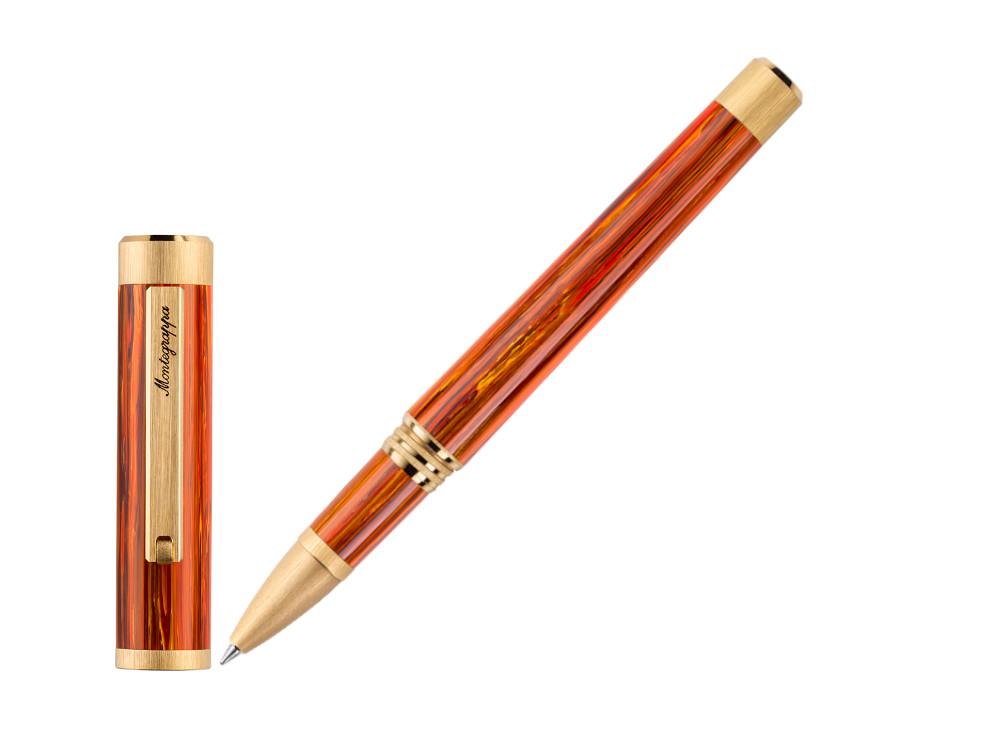 Roller Montegrappa Zero Zodiac Leo, Or PVD, Orange, ISZEZRIY-O2