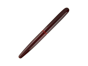 Stylo Plume Nakaya Cigar Long, Aka-Tamenuri, Ebonite, Or 14K bicolore