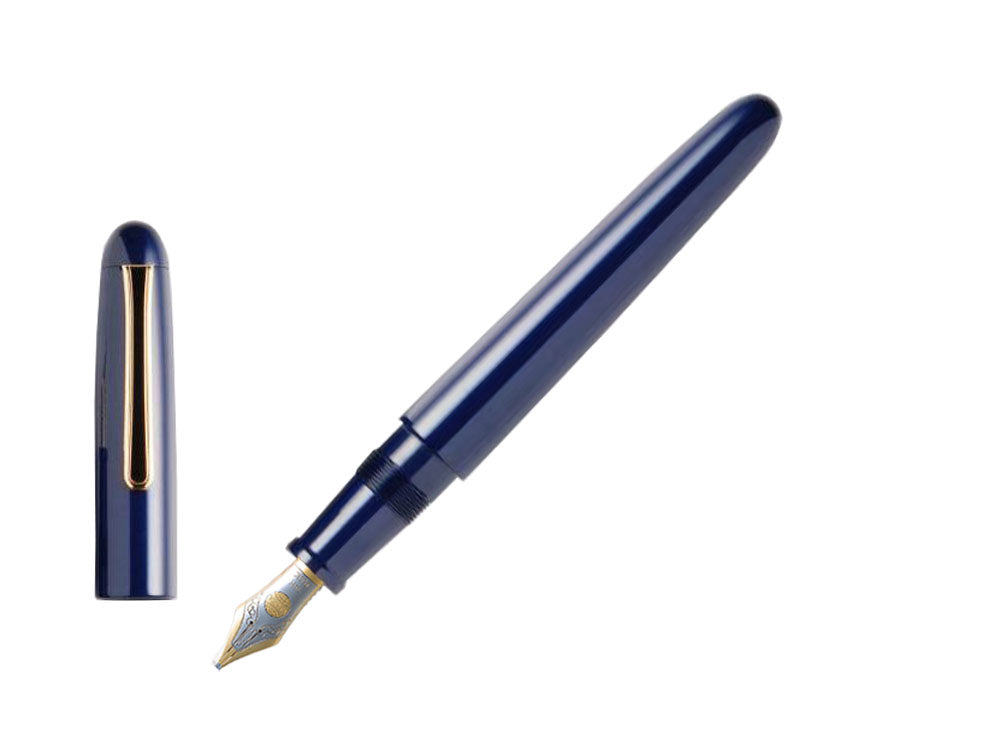 Stylo Plume Nakaya Writer Kikyo, Portable, Ebonite, Plaqué Or, bicolore