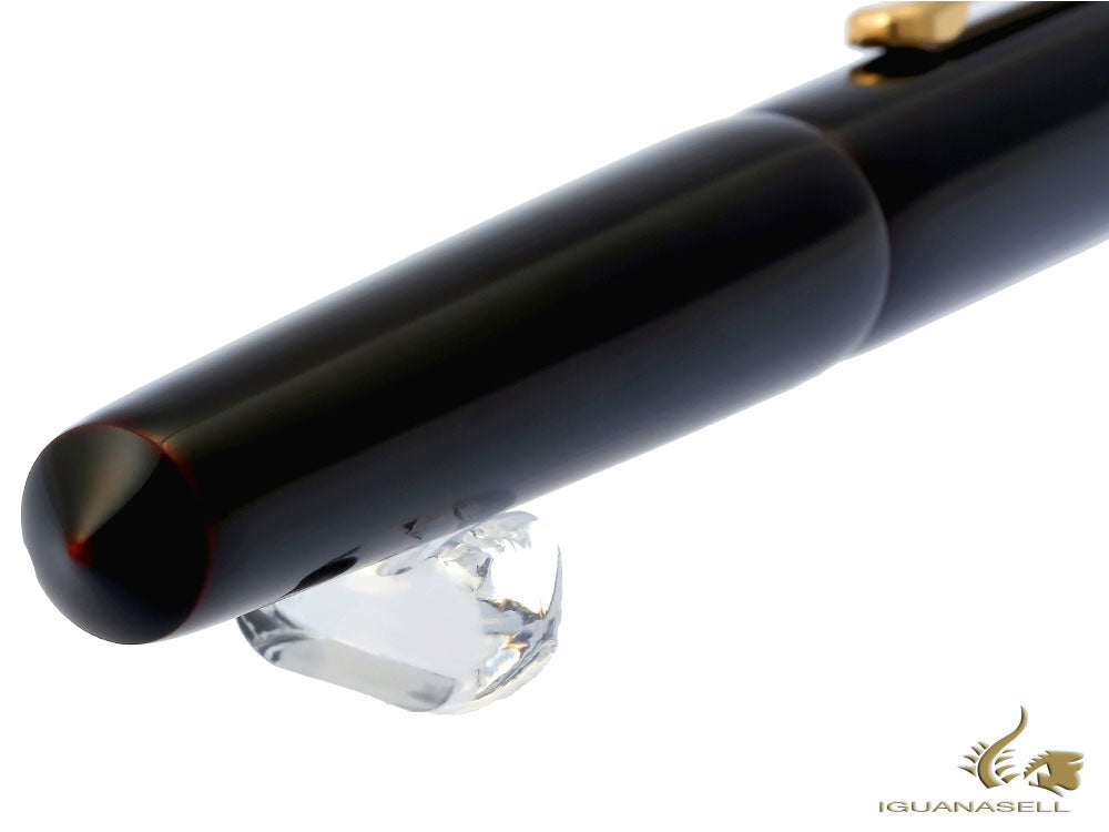 Stylo Plume Nakaya Writer Kuro-Tamenuri, Piccolo, Or, Ebonite