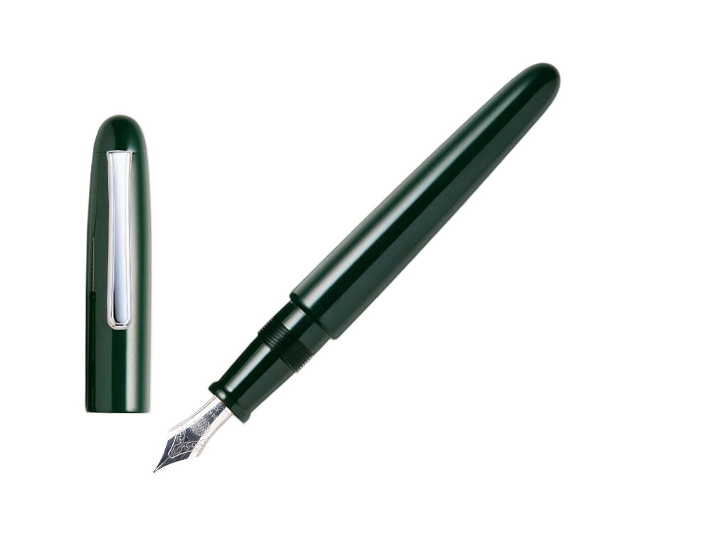 Stylo Plume Nakaya Writer Portable Midori, Ebonite, Plaqué rhodium