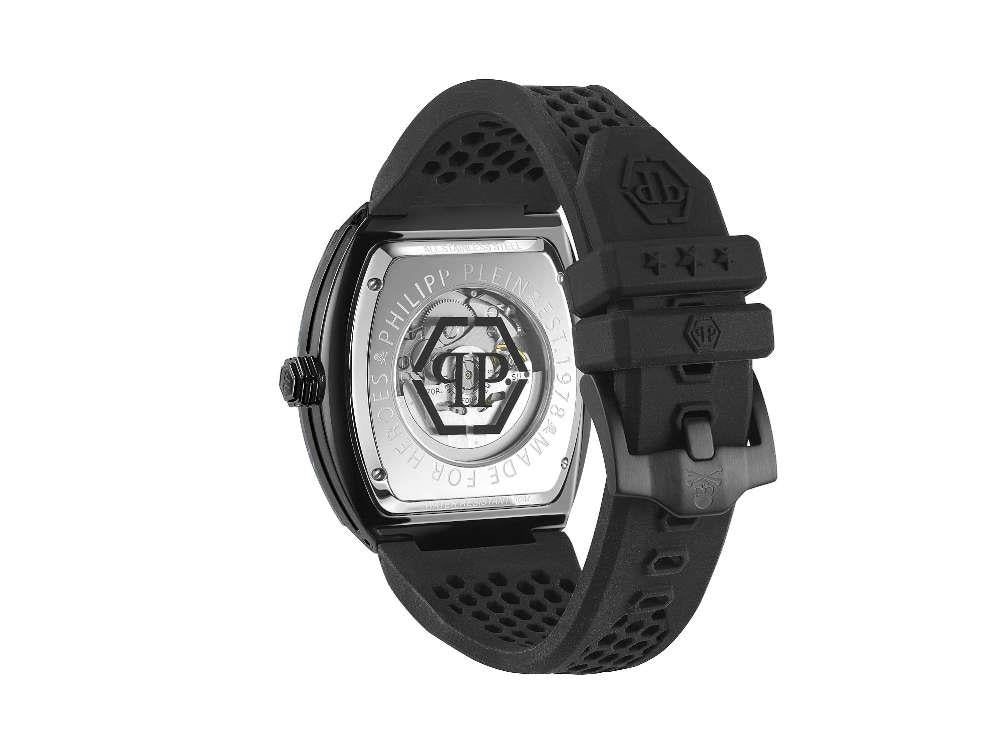 Montre Automatique Philipp Plein The Skeleton, PVD, Noir, 44 mm, PWBAA0221