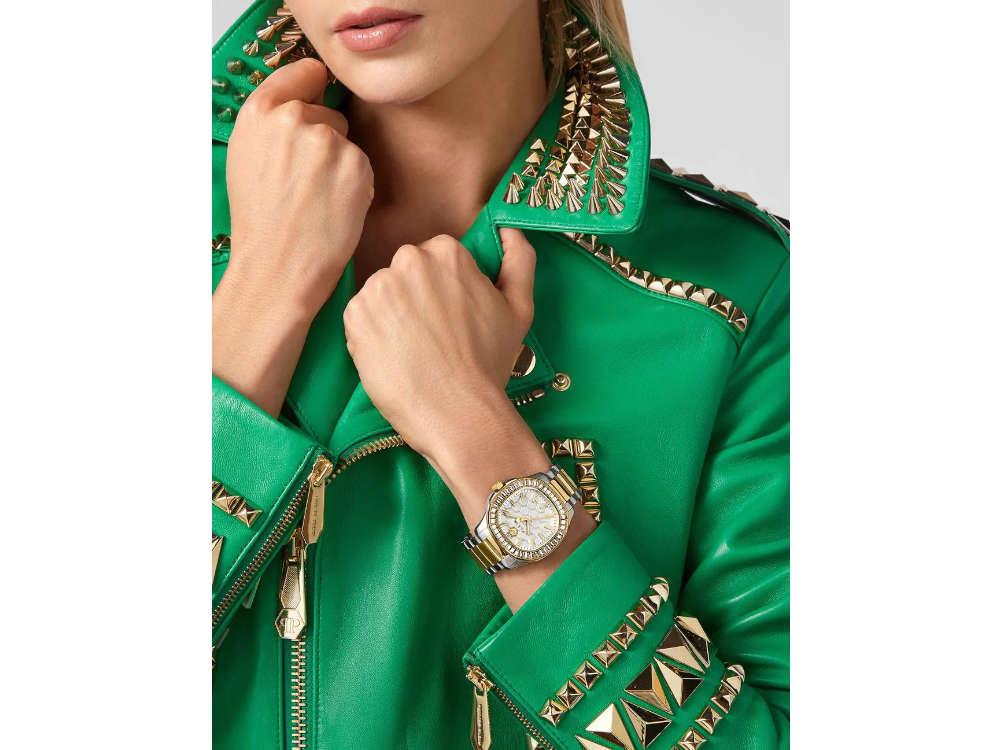 Montre à Quartz Philipp Plein Plein Philipp Lady, Or, Blanc, 38 mm, PWTAA0523